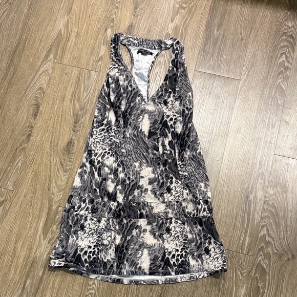 Urban Outfitters Tops - Urban Outfitters Black and White Patterned Racerback Tank